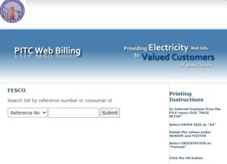 FESCO Online Duplicate Bill
